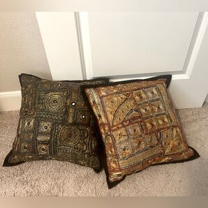 Genuine Indian throw pillow covers with inserts